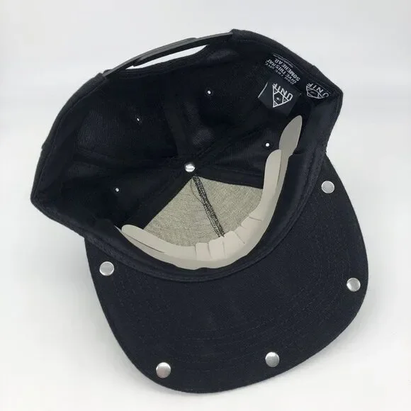 New UNIF Metal Logo Baseball Flat Bill Cap Hat - Picture 5 of 6